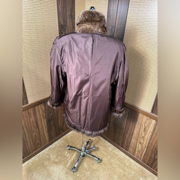 STUNNING VINTAGE FISHER SABLE FUR COAT JACKET STROLLER LARGE - Picture 10 of 11